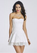 Sexy Floral Lace Corset Dress - Image 6