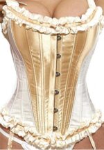 Debutante Tie Strap and Steel Boned Burlesque Corset - Image 2