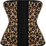 Luxury Leopard Latex Workout Waist Cincher Corset